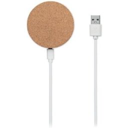 Chargeur sans fil personnalisable rond 10W KOKE beige