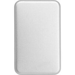 Chargeur solaire en aluminium Tycho argenté