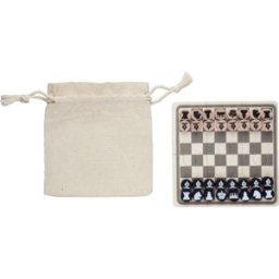 Jeu d'échecs et de dames en bois personnalisé Hank brun