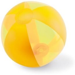 Ballon de plage personnalisable gonflable AQUATIME jaune