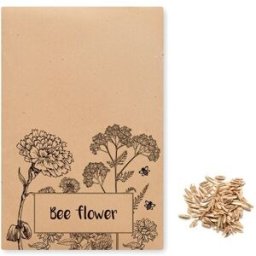 Graines de tournesol personnalisées - Objets publicitaires GIRASOL beige
