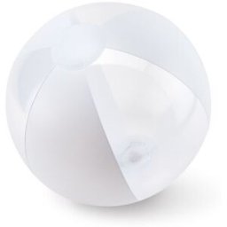 Ballon de plage personnalisable gonflable AQUATIME blanc