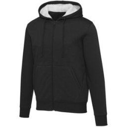 Sweat à capuche sherpa de 320 g/m² Natron intégralement zippé noir M