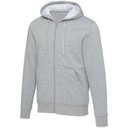 Sweat à capuche sherpa de 320 g/m² Natron intégralement zippé gris S