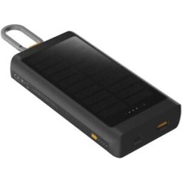 Batterie de secours solaire Xtorm XG2S101 Go2 de 10 000 mAh et 15 W avec éclairage Charbon
