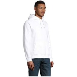 Sweat capuche personnalisable STELLAR blanc