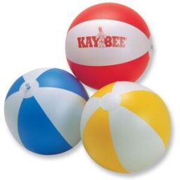 Ballon de plage personnalisé gonflable PLAYTIME bleu