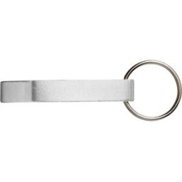 Porte-clés personnalisable décapsuleur Felix argenté