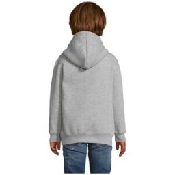 Sweat Capuche Personnalisé Parfait pour les Enfants SLAM KIDS Gris Chiné