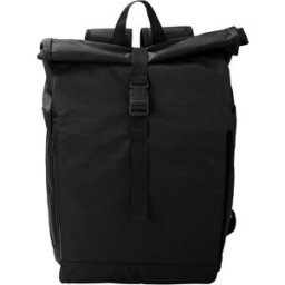 Sac à dos roll-top en polyester rPET - Evie noir