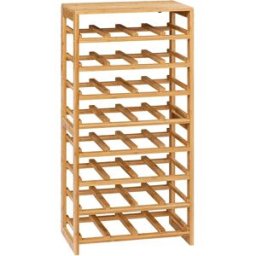Five Étagère à Vin En Bambou Pour 32 Bouteilles Beige One Size