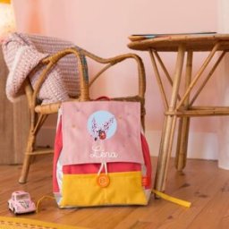 L'oiseau bateau Sac à dos Coccinelle Lilas (personnalisable)