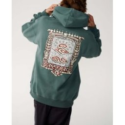 Rip Curl Sweat à capuche Disorder Boneyards Vert atténué S Male