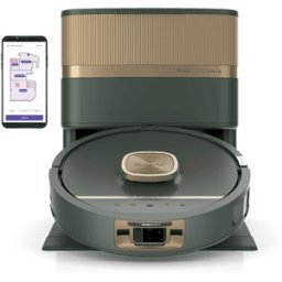 Shark PowerDetect Luxe UV Reveal, robot aspirateur et nettoyeur 2-en-1 Vert RV3026XEEUGN par SharkNinja