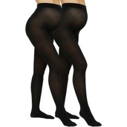 Mamalicious Collants Jennie Pantyhose 200 Den Maternity 2 Unités Black / Black L-XL Femme