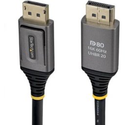 Startech Câble Displayport Dp21v-1m-dp80-cable Black One Size unisex