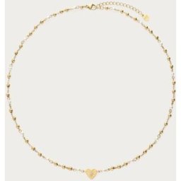 Collier mini cœur avec perles fantaisie My Jewellery Doré One size femme