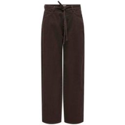 only ONLY Tie Waist Wide Leg Jeans Brun 30L x 31L (UK 30 R)