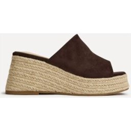 linzi Linzi Espresso Espadrille Mule Sandals Brun EU 38 (UK 5)