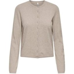 ONLY ONLY Long Sleeve O-Neck Button Through Cardigan naturel FR 40 (EU 38)