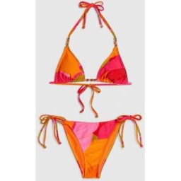 River Island River Island Leaf Print Bikini Set Rose FR 38 (EU 36)