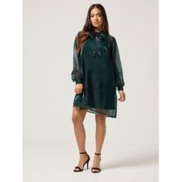 pixiegirlpetite PixieGirl Petite Pussy Bow Mini Dress vert FR 42 Petite (EU 40 P)