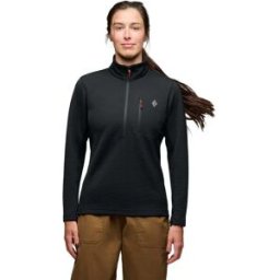 Black Diamond Sweat à Demi-zip Diverge Black M Femme