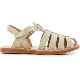 Pom d'Api Sandales Plage-Stitch Dad Gris clair 34