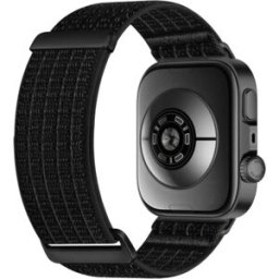 INF Sangle de montre en nylon compatible avec Huawei Fit 5 Pro, 5, 4 Pro, 4 et 3 – Design respirant à deux sections Le noir
