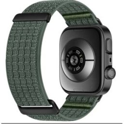 INF Sangle de montre en nylon compatible avec Huawei Fit 5 Pro, 5, 4 Pro, 4 et 3 – Design respirant à deux sections Vert