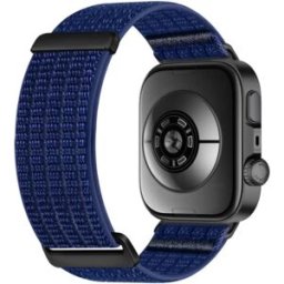 INF Sangle de montre en nylon compatible avec Huawei Fit 5 Pro, 5, 4 Pro, 4 et 3 – Design respirant à deux sections Bleu