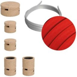 Creative Cables Kit D´éclairage Wiggle Filé System Cm09 5 M 5 Unités Brown / Red One Size