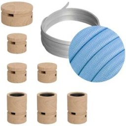 Creative Cables Kit D´éclairage Linear Filé System Cm17 5 M 7 Unités Brown / Light Blue One Size