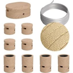 Creative Cables Kit D´éclairage Symmetric Filé System Cn06 5 M 9 Unités Brown / Beige One Size