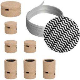 Creative Cables Kit D´éclairage Linear Filé System Cz04 5 M 7 Unités Brown / Black / White One Size