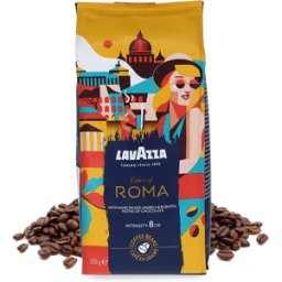 250g Tales of Roma Lavazza Grains de café - Chocolat, Noisette - Noir - Meilleur café - Pas cher