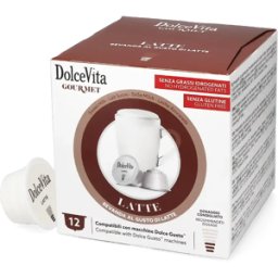Dolce Vita Lait Sucré - 12 Capsules de lait pour Dolce Gusto - Compatible Dolce Gusto