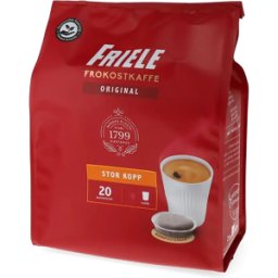 Friele Petit déjeuner café (Grande Tasse) - 20 Dosettes de café pour Senseo - Café noir - Compatible Senseo
