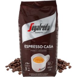1 kg Espresso Casa Segafredo Grains de café - Espresso - Grillé, Grillé - Noir - Meilleur café - Pas cher
