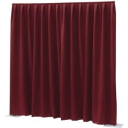 WENTEX P&D; Rideau occultant 260 g/m² Rouge - 330 x 400 cm (L x H) - plissé - Rideaux Pipe & Drape