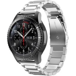 Bracelet Acier Inoxydable 20mm Samsung Galaxy Watch 42mm/s2 Classic Argent Cadorabo