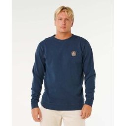 Rip Curl Sweat col rond Pacific Rinse Patch Bleu marine foncé L Male