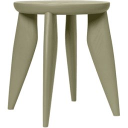 Tabouret rond pour enfant en frêne vert 33 x 30 cm Feve - Ferm Living
