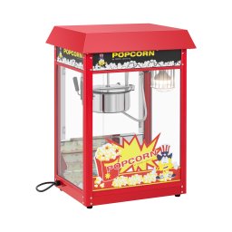 Petite machine à popcorn - 1 500 W - inox - verre trempé et revêtement antiadhésif
