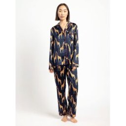 Chelsea Peers Chelsea Peers Print Satin Long Pyjama Set bleu FR 36 (EU 34)