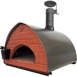 Pizza Party Bollore Pietra - Four à pizza hybride 2-en-1 gaz/bois - Chambre de cuisson 60 x 60 cm - Sole en briques réfractaires