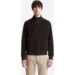 Devred - Blouson en cuir de chèvre marron café L
