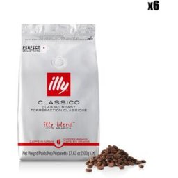 Illy - 6 Paquets de 500g de café grains classique OS