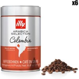 Illy - 6 Boîtes de café grains Arabica Sélection Colombie - 6x250 gr OS