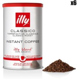 Illy - 6 Boîtes de Café Soluble Instantané Classique - 6x95 gr OS